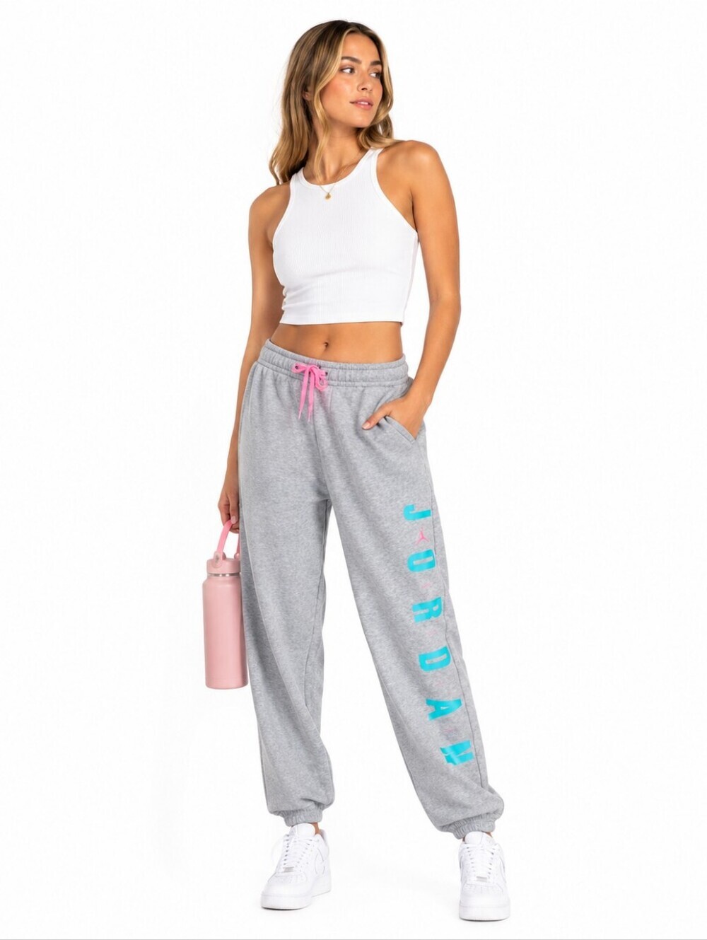 Air Jordan  Graphic Drawstring Retro Fleece joggers, size L